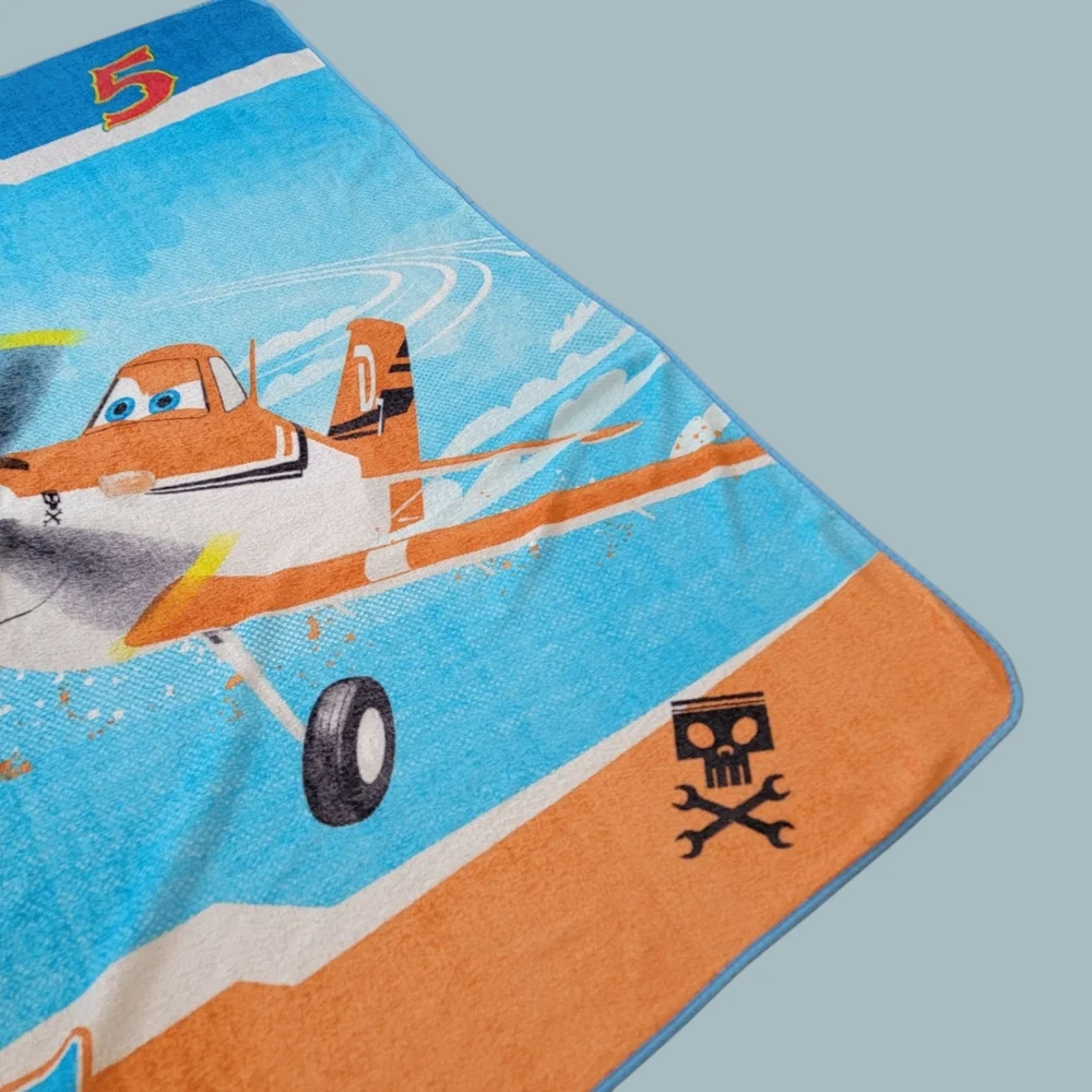 Disney Planes Dusty Crophopper Blanket 62 x 90 Plush Twin Bed size